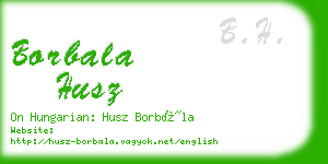 borbala husz business card